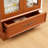 Lighted Glass Curio Cabinet With Adjustable Shelves - Elegant 2-Door Display Cabinet & Built-In Drawer, Includes Bulb -Dark Oak-60317781