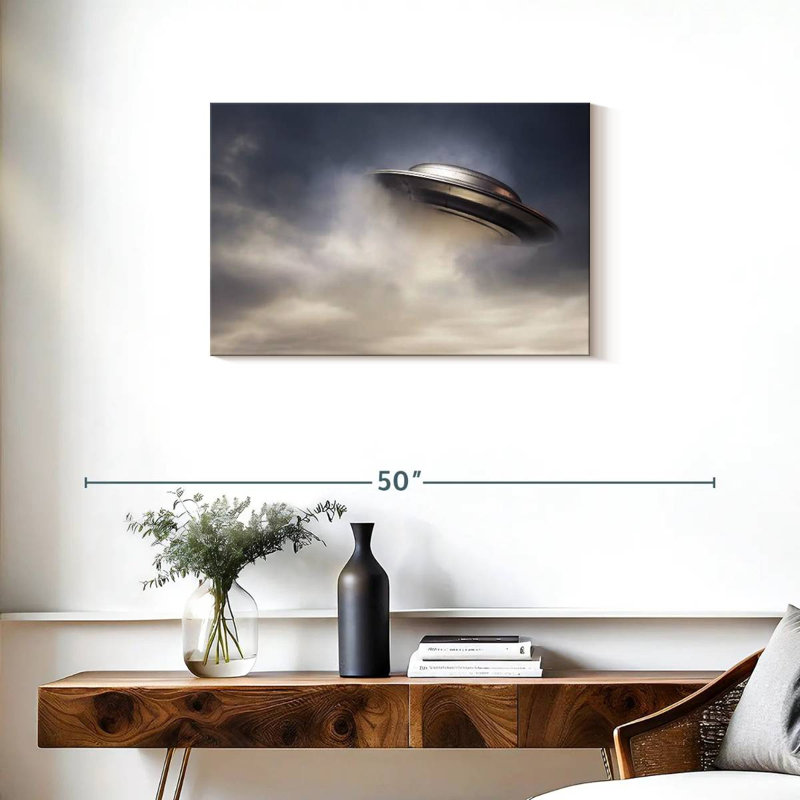 Kelan Flying UFO, 20" H x 30" W