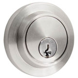 Modern Single Cylinder Deadbolt For 1-3/8" To 2-1/8" Door Unlacquered Brass Finish