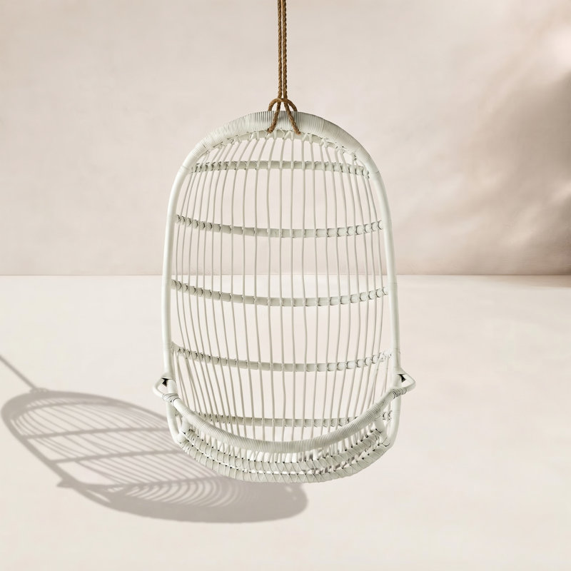 Chaise suspendue en rotin Riviera – blanc