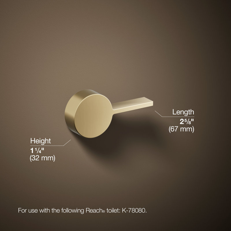 Reach Left-Hand Trip Lever, French Gold