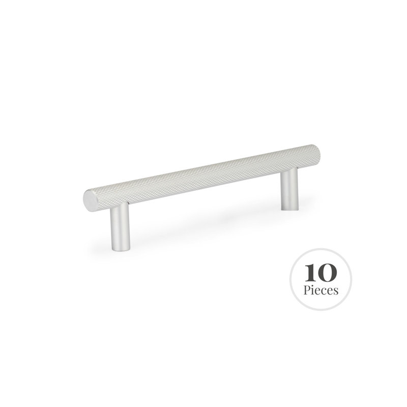 Kingston Brass Confluence Cabinet Knurled Pull for Kitchen (10-Pack), Brushed Nickel