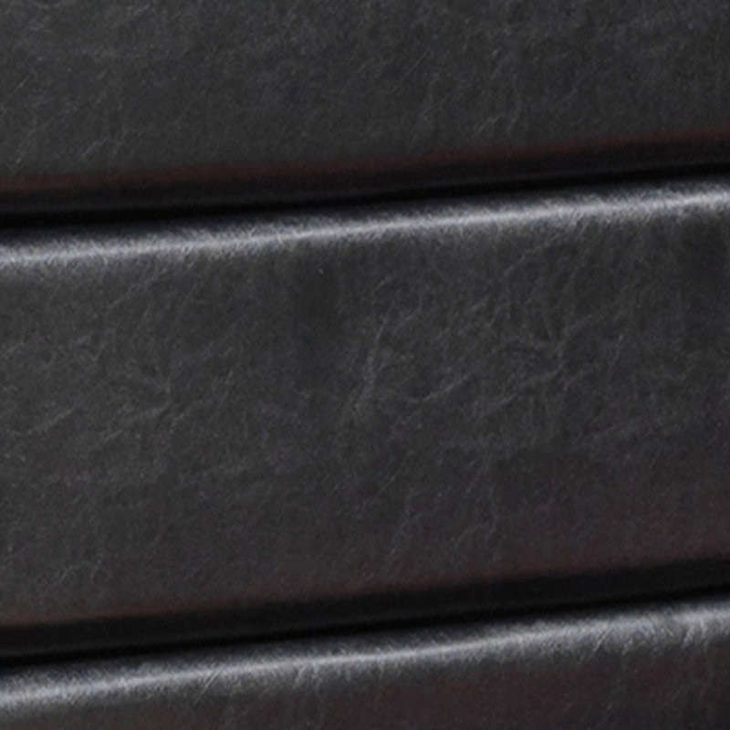 Lisbon Vegan Leather Standard Bed, Black, Queen