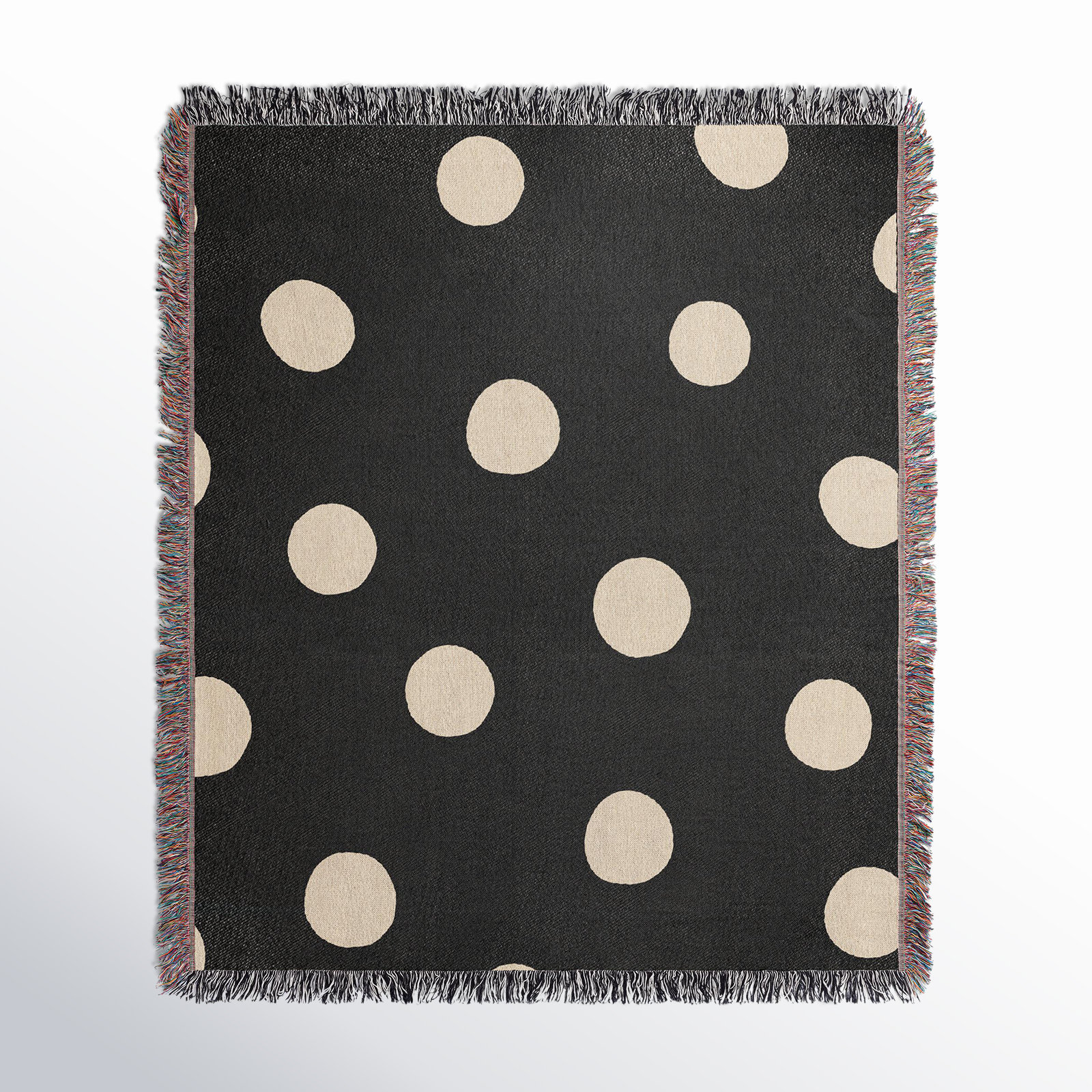 Leonore Cotton Hand Woven Throw Blanket, 60" x 80"- Queen, Rust Brown
