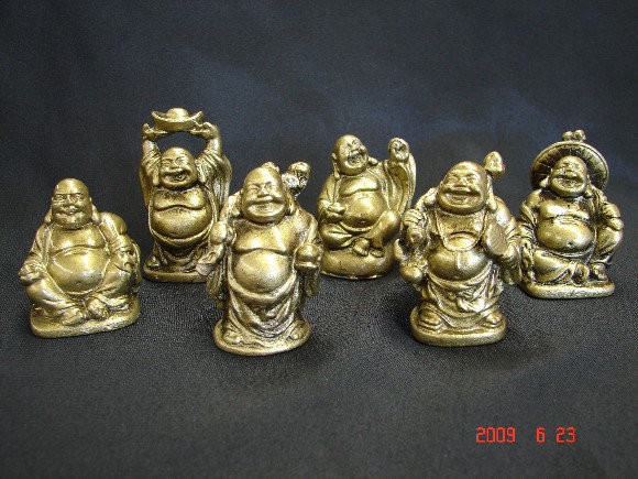 Ensemble de 6 figurines de Bouddha