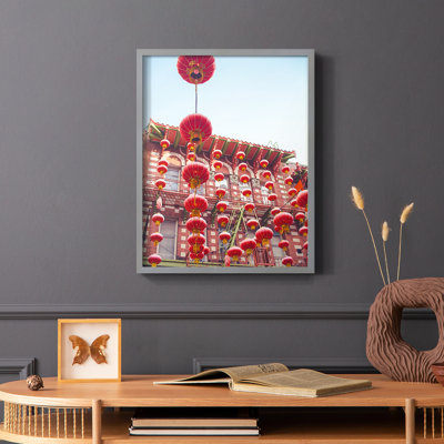 Lovely Lanterns I Framed Print - Solid Wood