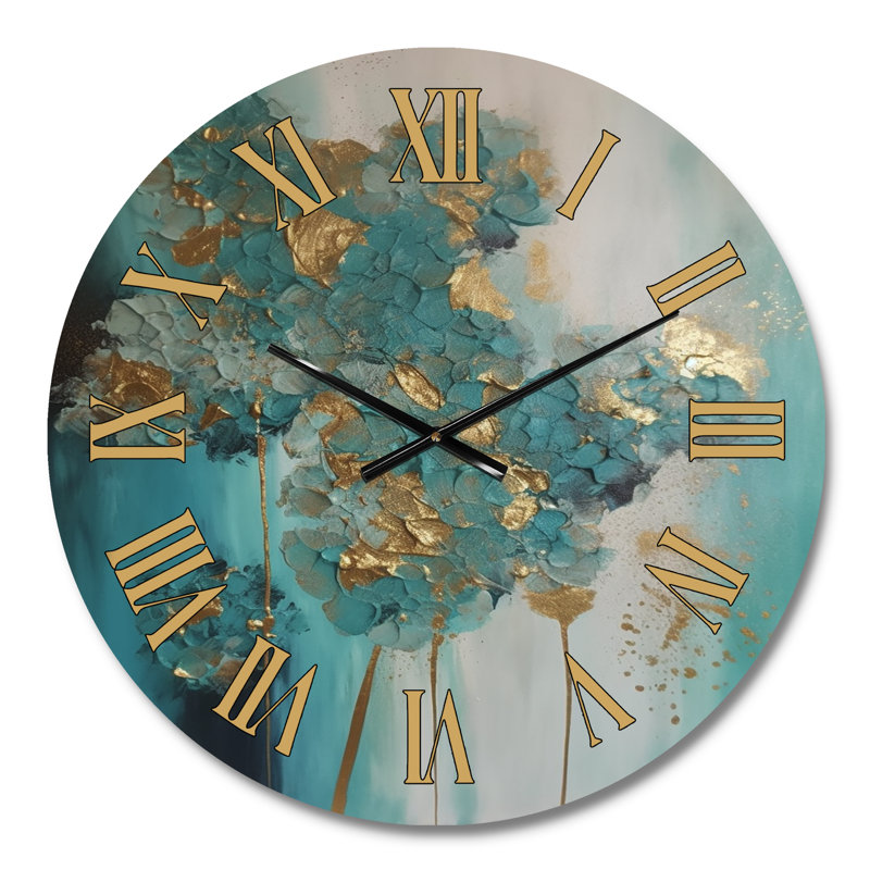 Horloge murale hortensia, Médium