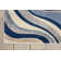 Sneha Abstract Ivory/Blue Area Rug