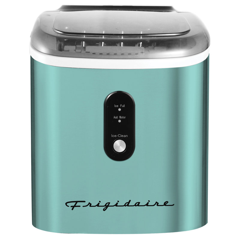 Frigidaire® 26 Lbs. Daily Stainless Steel Ice Maker, Blue