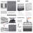 3-Pack Large Laundry Basket, Waterproof, Freestanding Laundry Hamper-144675696