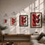 Chaos Butterflies Modern - Print-803649084-803649085