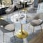Cleofus Round Metal Base Dining Table-2073071904-2066672971-2074318862
