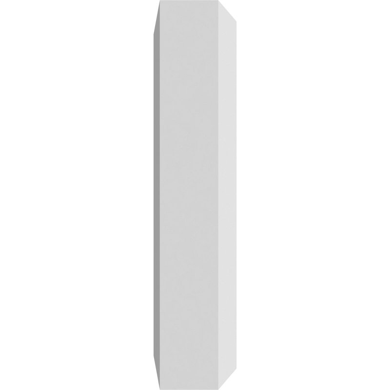 White PVC Bullseye Rosette with Beveled Edge Moulding