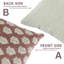 Housse de coussin Fabividine Floral Home Decor, impression en bloc, Mayur-110562731