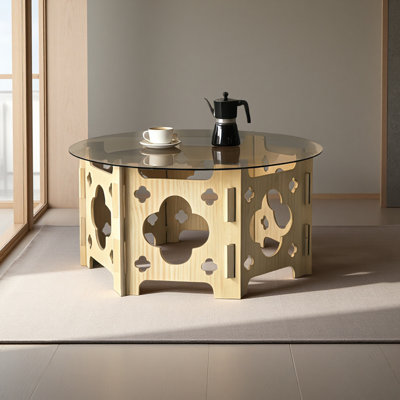 Solid Elegant Round coffee table
