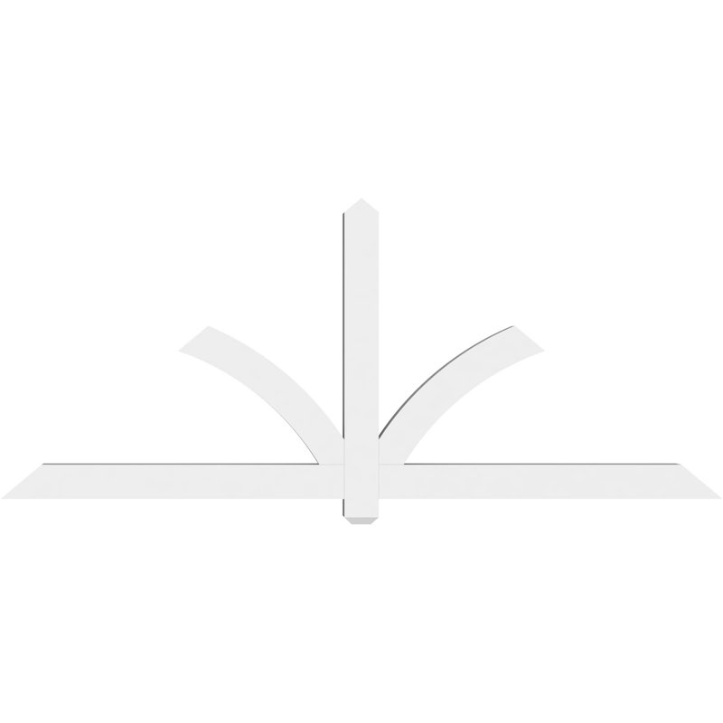 Support pour pignon en PVC Redmond, H 35 po x l 84 po (pas: 10/12), P 4 po x F 4 po