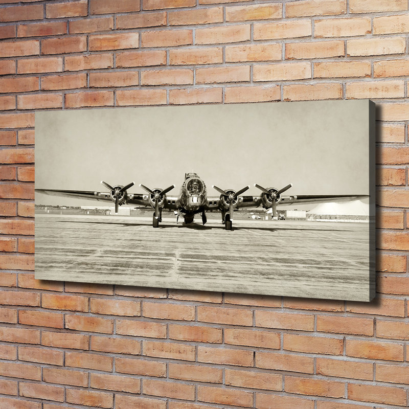 An Old Bomber - Wrapped Canvas Print