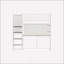 Full Size Loft Metal Bed With White
