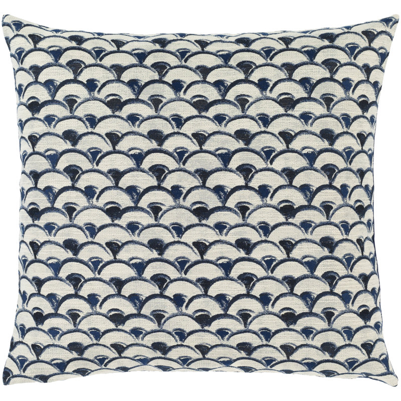 Sanya Geometric Cotton Blend Throw Pillow, 22" x 22", Down