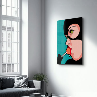 Peinture décorative en verre trempé