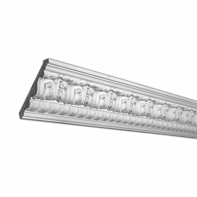Moulure couronnée en polyuréthane 4-1 / 2 po x 3-15 / 16 po x 96 po Acanthus