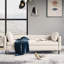 Banc rembourré blanc crème-1256605704