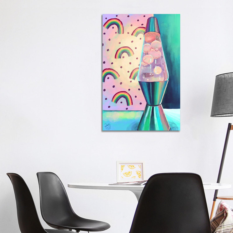 Rainbow Lava Lamp by Very Berry - No Frame Gallery-Wrapped Canvas Giclée on Canvas, Wrapped Canvas, 101.6cm H x 66.04cm W