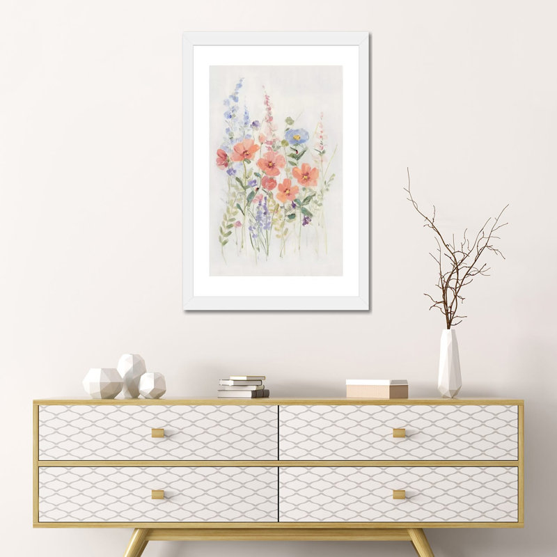 «Sweet Summer Picks I» par Sally Swatland - reproduction d'art, H 24 po x l 16 po x P 1 po, White Paper, Blanc