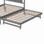 Lit double en bois avec lit gigogne réglable Blondena-1563092849