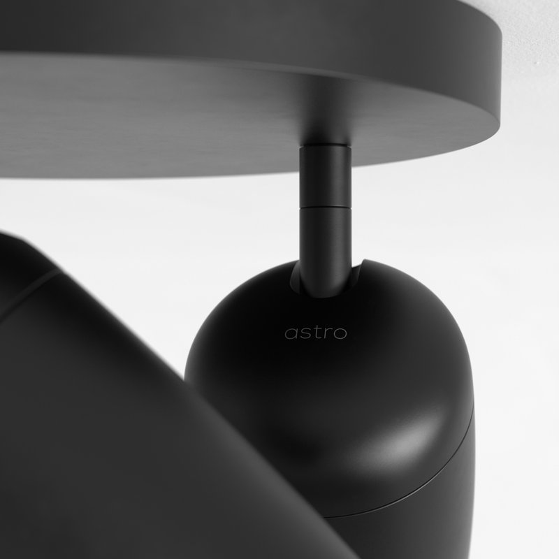 Koto 1 - Light Spotlight, Matte Black, 6.54" H x 8.66" W x 8.66" D, 3