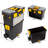 Stalwart - Portable Toolbox with Wheels - Stackable Tool Chest with Drawers - Mobile Utility Cart with Comfort Grip Handle and Tough Latches