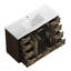 Meuble-lavabo 48 po brun foncé. Armoire de rangement abondante - 2 portes à fermeture douce et 9 tiroirs-1962657962