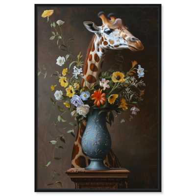Nature morte girafe sur toile Art Remedy