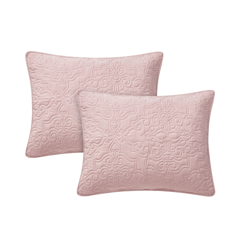 Ensemble de courtepointe réversible en microfibre 3 pièces Maberry, Courtepointe très grand + 2 taies décoratives