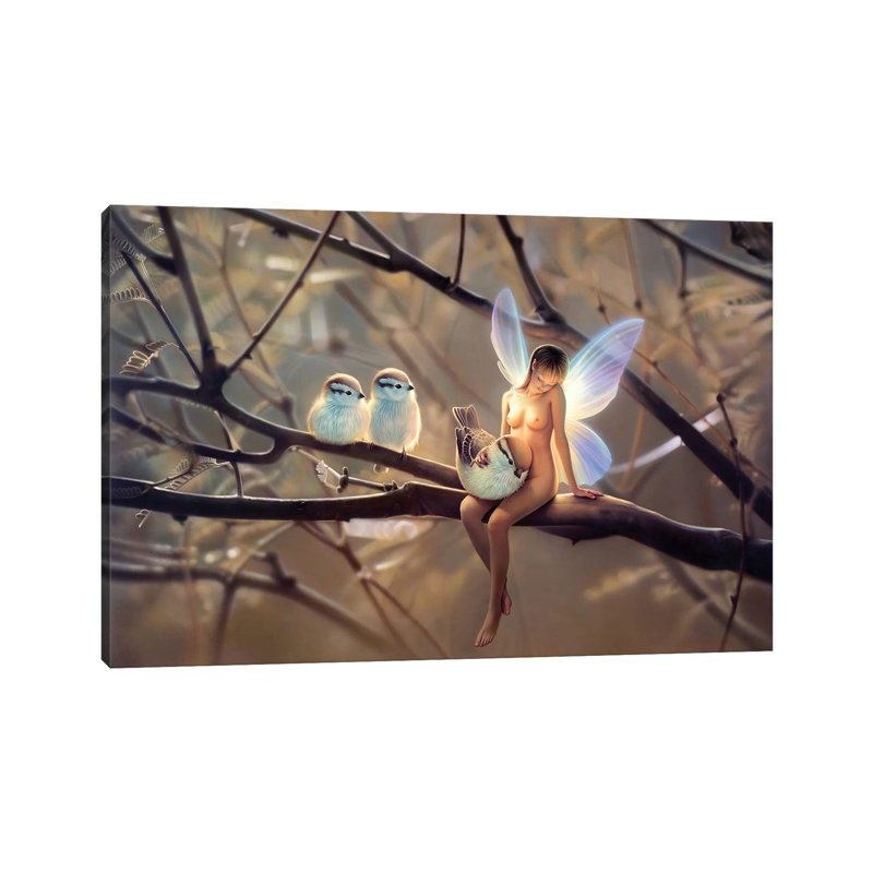 Feathered Friends, Day by Kirk Reinert - Wrapped Canvas Print, 20.32 cm H x 30.48 cm W