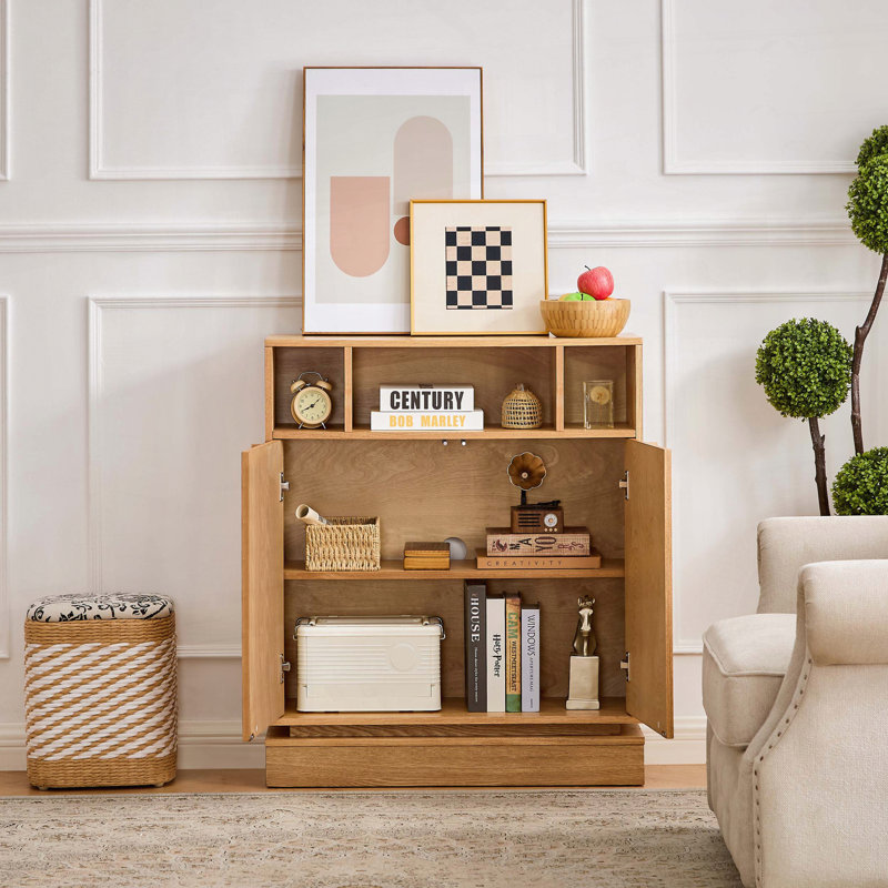Buffet avec rangement, Naturel