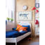 Xander Blue T-Rex Skeleton - Single Picture Frame Painting-37753570