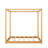 Natural Queen Canopy Platform Bed With Support Legs - Build Of Pine And , Modern Bedroom Look, Custom Canopy, Underbed Air Circulation Stable Design, Fresh Keeping Underbed, Feature, Aesthetic, Fast