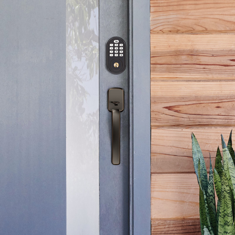 Assure Lock Push Button Deadbolt with ZigBee, Oil Rubbed Bronze