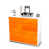 White/High-gloss orange