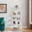  Clear Acrylic Bookshelf, Arched 5-Tier Freestanding Display & Storage Shelf