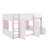Full Size Loft Bed With Playhouse & Storage Units, Wooden Cabin-Style Loft Bed Frame With Ladder, Storage Cupboard, And Shelving-1555178472