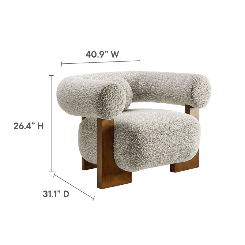 Chaise d'appoint Jace Boucle à River Rock