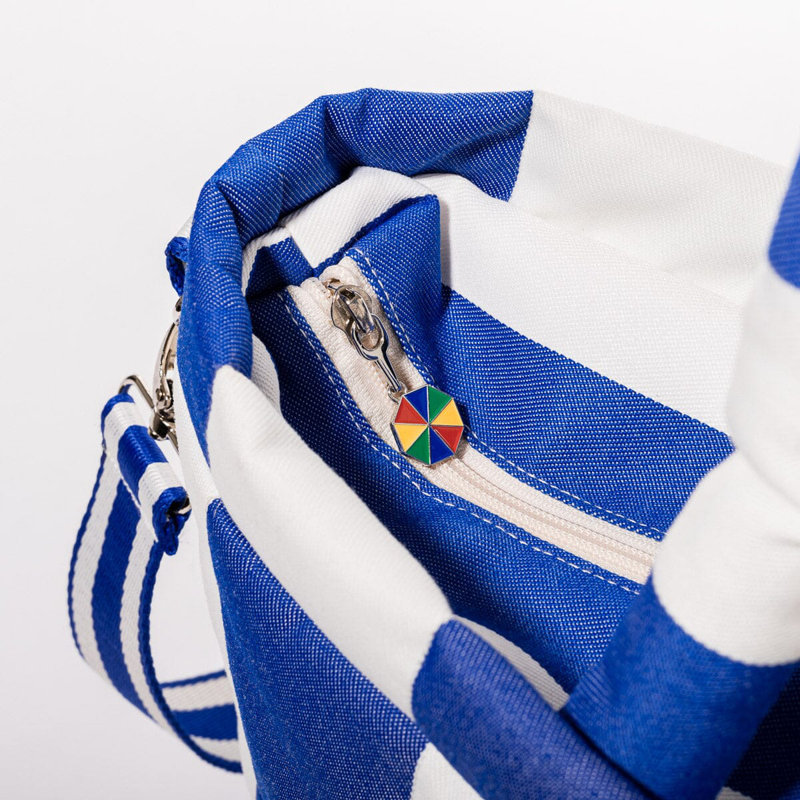 The Cloud Cooler Tote Bag, Blue/White