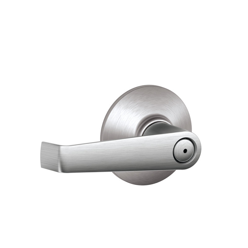 Elan Lever Bed and Bath Lock, Bright Brass by Bright Chrome
