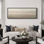 Grande impression sur toile encadrée, impression de paysage abstrait beige pour décor neutre moderne-119328929-119328931