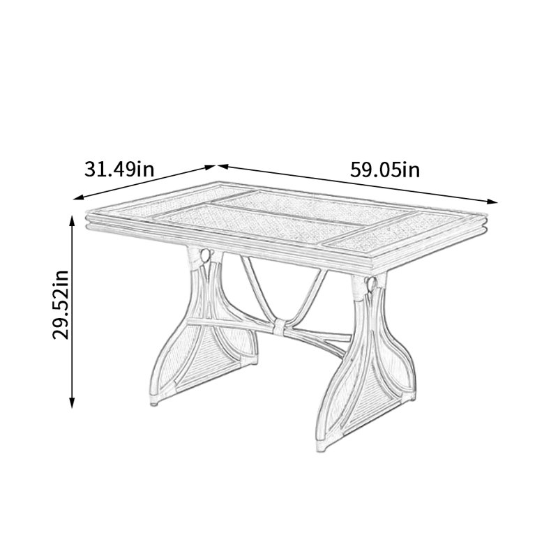 Chyla, 29.52" H x 59.05" L x 31.49" W