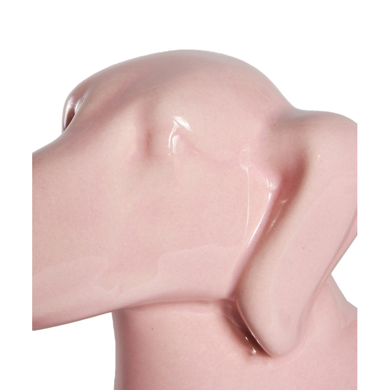 Figurine Rideau, Rose brillant, H 6,61 po x l 10,82 po x P 3,62 po, Teckel