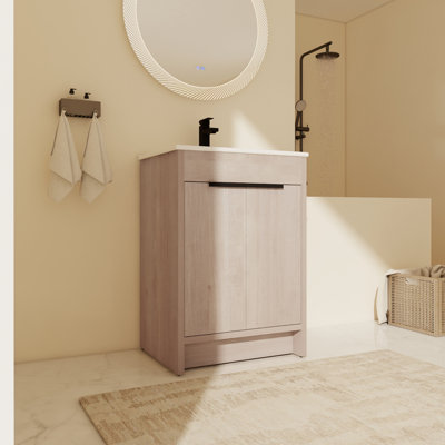 Setebos 24'' Single Bathroom Vanity with Ceramic Top