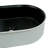 20" x 14" Textured Oval Vessel Sink – White Diamond Pattern Exterior with Black Interior